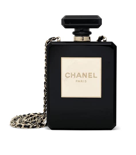 chanel perfume with bag|Chanel perfume bottle clutch.